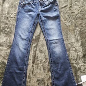 Miss Me Flare Jeans in Classic Blue